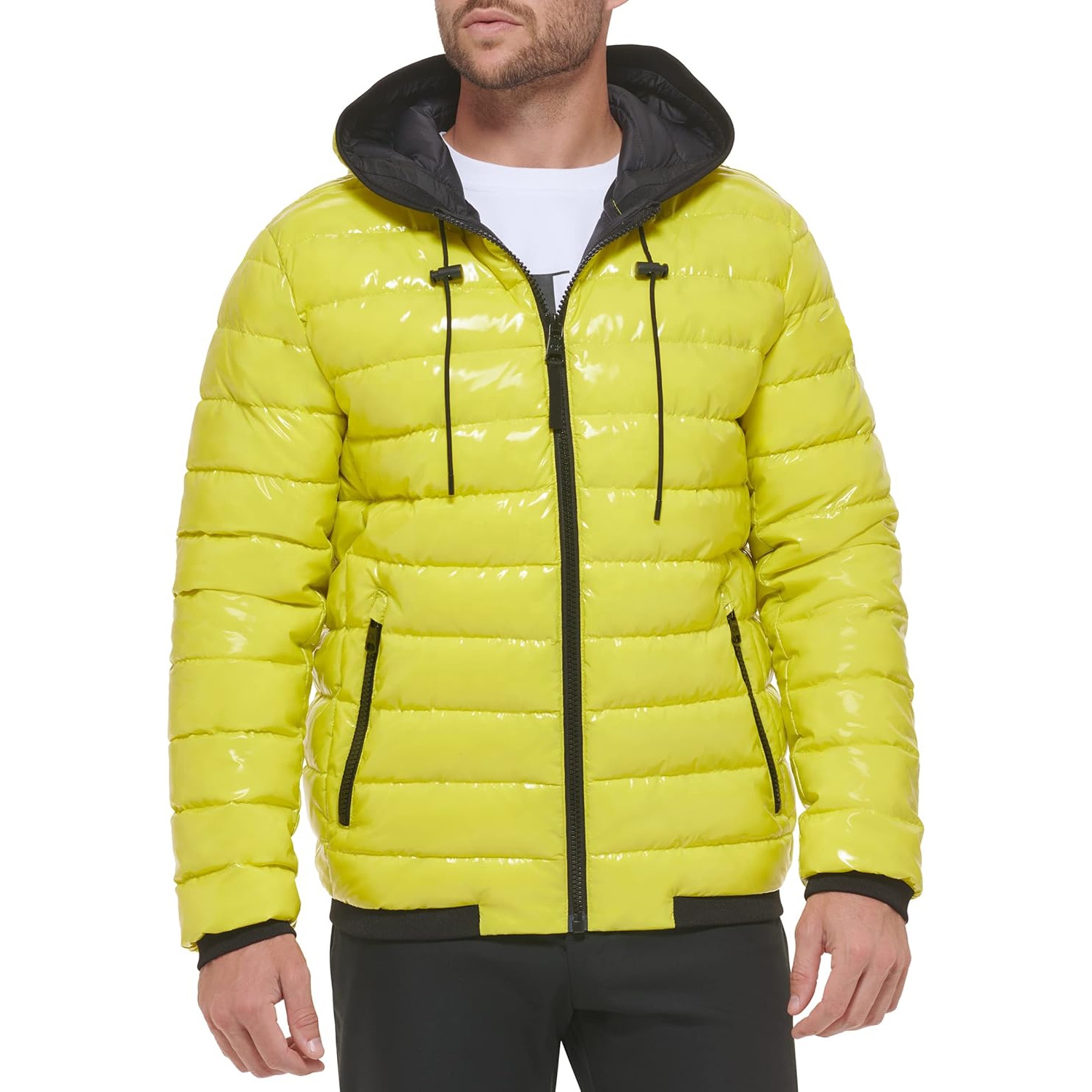 Mens Yellow Puffer Jackets - High Quality Winter Coats