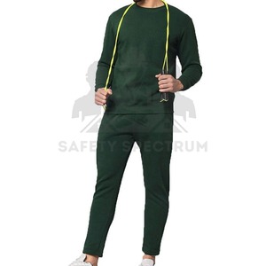 Chándal Ligero de Invierno para Hombre, Cuello Redondo, Ecológico, Transpirable, de Secado Rápido, Casual, Sólido, con Logotipo Personalizado en la Parte Delantera y Cintura Elástica - Product Image 1