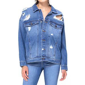 Chaqueta vaquera hecha a mano personalizada de calidad superior para mujer Estilo informal de verano con decoración de botones Altamente VALORADA - Product Image 1