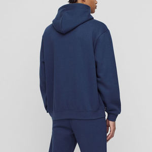 High Quality 100% Cotton Winter Pullover <b>Man</b> Hoodies Solid Color 240gsm <b>Silk</b> Screen Printed Embroidered Logo Oversized High - Product Image 3