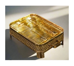 Barbecue Heritage en laiton avec détails fabriqués à la main Design luxueux réglable et écologique pour les espaces extérieurs modernes - Product Image 2