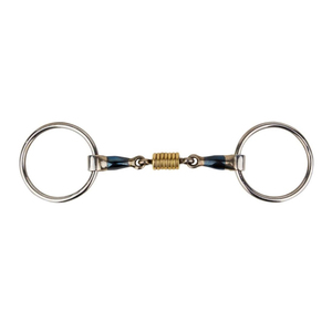 บิตม้าแบบ Double Joint Baucher Snaffle ทำจากสแตนเลสสตีล คุณภาพสูง พร้อมห่วงหลวม สำหรับขี่ม้า - Product Image 3