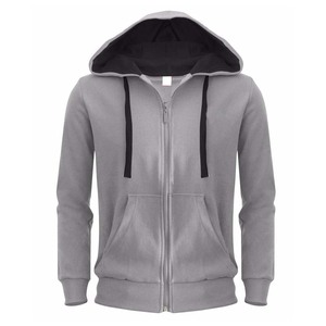 Sudaderas con Capucha Personalizadas para Hombre, de Invierno, de Poliéster/Algodón, con Cierre de Cremallera y Diseño de Bloques de Color en Contraste - Product Image 3