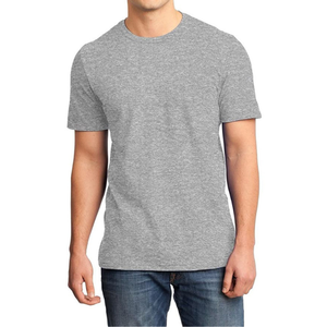 T-shirt basique uni en coton 100% pour homme, taille plus, coupe régulière, logo personnalisé, vêtements en vrac de qualité supérieure - Product Image 3