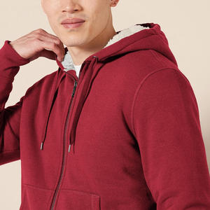 Sudadera con capucha para hombre transpirable con cremallera completa Fabricante OEM Opciones de impresión de logotipo personalizado y soporte de etiqueta privada - Product Image 3