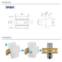 Medidor de Energía Inteligente CC con Certificación MID CE, RS485 Modbus Bidireccional, Monitor de kWh para Estaciones de Carga de Vehículos Eléctricos, Medición de Facturación