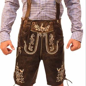 Cuero Trachten bávaro hombres logotipo personalizado Kurze Lederhose para hombres 2025 - Product Image 4