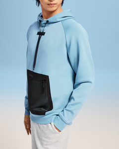 Sweat à capuche pour homme indispensable, fermeture éclair sur le devant, doux, chaud, en polaire, confortable, poche avant premium, vêtements d'hiver, capuche ajustable - Product Image 1