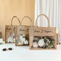 Sac fourre-tout classique en toile de jute naturelle, motif lettres, style Vietnam, idéal pour les achats, la décoration ou comme cadeau, avec fermeture éclair – Vente en gros à prix réduit