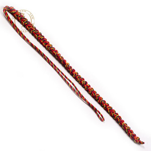 Braided Whistle Rope Lanyard for Ceremonial Uniforms and Accessories | Wholesale Regimental Uniform Maroon Lanyard Cord for Sale - Product Image 4