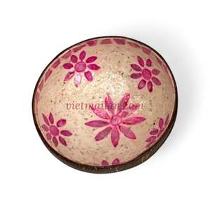 Tazón de Coco Hecho a Mano con Incrustaciones de Nácar, Venta al por Mayor, Forma y Diseño Personalizados, Estilo Bohemio, Vietnam - Product Image 6