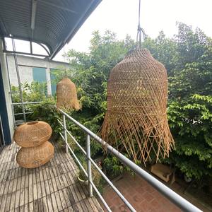 Modern Series <b>Rattan</b> Lampshade <b>Pendant</b> Light Big Size Bamboo Material for Indoor and Outdoor Use Asian Farmhouse Design Style - Product Image 3