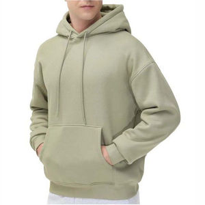 Pull à capuche à motif uni imprimé personnalisé pour hommes Sweats à capuche en coton et polaire thermique d'hiver pour hommes Sweats à capuche pour hommes - Product Image 2