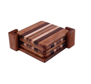 อุปกรณ์รับประทานอาหารที่รองแก้วไม้ดีไซน์รอยัล,ที่รองแก้วแผ่นไม้สำหรับตกแต่งบ้านดีไซน์เฉพาะล่าสุด - Product Image 1