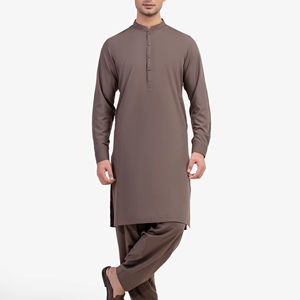 Shalwar Kameez, Ropa Tradicional Islámica para Hombre, Estilo Pakistaní, para Ocasiones Casuales, Corte Regular - Product Image 1