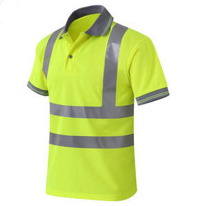 Camisetas de Trabajo de Alta Visibilidad Transpirables Personalizadas, Camisetas de Seguridad Reflectantes, Transpirables y Sostenibles con Buena Absorbencia - Product Image 4