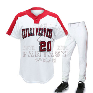 Uniforme de Béisbol FANTASY WEAR 2026 de Alta Calidad con Botones Completos y Conjunto Combinado, Ropa Deportiva Transpirable de Secado Rápido, Certificación CE ISO - Product Image 1