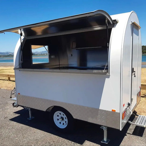 Nouvel état entièrement équipé camion de restauration rapide chariot de nourriture mobile remorque pompe essentielle moteur boîte de vitesses nourriture Restaurant lait - Product Image 1