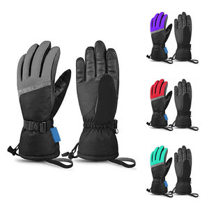 Guantes de Invierno para Esquí, Hechos a Medida, Unisex, Cómodos, de Cuero Sintético/Softshell, Impermeables, con Cierre de Velcro - Product Image 6