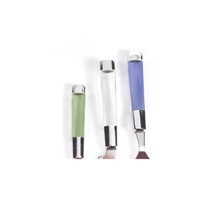 ชุดมีดสแตนเลสสำหรับช้อนส้อมชุดจับเรซินสำหรับเครื่องครัวและอาหารเย็น - Product Image 5