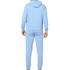 Custom Men's 100% Cotton Jogging Sweat Suit Pullover Hoodie and <b>Sweatpants</b> <b>Set</b> with Solid Pattern Tracksuits for Winter - Product Image 2