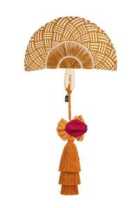 Vente en gros d'éventails en jonc de mer tissés en bambou en forme de pêche éventails frais d'été en feuille de palmier mariage maison plage décor fait à la main - Product Image 2