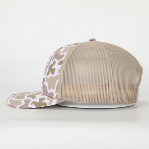 Alta calidad, venta al por mayor, clásico diseño personalizado, su propio logotipo bordado 3D, sombrero de camionero de malla de 5 paneles, 5 paneles para hombres, 100% algodón - Product Image 3