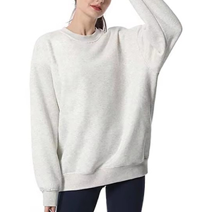 Sweat-shirts oversize pour femmes, hiver, 100% coton molletonné, effet délavé, imprimé sur le devant, logo personnalisé, qualité supérieure, séchage rapide - Product Image 5