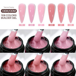 108 لونًا احترافيًا من مستلزمات الأظافر OEM/ODM جل صلب للعلامة التجارية الخاصة لتطويل الأظافر طلاء جل سريع النقع - Product Image 4