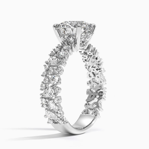 Timeless Luxury 925 Silver <b>Fine</b> <b>Ring</b> Classic Lab Grown Diamond Engagement Wedding Proposal Hidden Halo IGI Certified Anniversary - Product Image 6