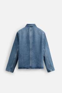 Vente en gros Veste en jean personnalisée pour hommes et femmes Style streetwear vintage avec Y2K Toucher décontracté avec poches Polyester/coton - Product Image 2