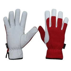 Gants de travail antidérapants en cuir de chèvre de vache, gants de conducteur, fonctions anti-coupure et anti-impact, gants à usage général - Product Image 4