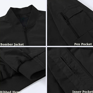 Nouvelle mode en plein air décontracté Streetwear hommes vestes et manteaux Oem Designs Bomber veste hommes printemps automne vestes pour hommes 2025 - Product Image 4