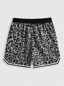 กางเกงขาสั้นตาข่ายแบบตาข่ายสองชั้นสำหรับผู้ชายผ้าโพลีเอสเตอร์ระบายอากาศได้ดีมีกระเป๋าขนาด5นิ้ว - Product Image 2