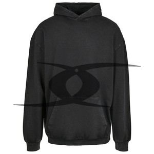 Sudaderas con capucha rasgadas en blanco teñidas para hombre personalizadas, sudaderas con capucha de lana de algodón pesado, sudaderas con capucha térmicas desgastadas lavadas con ácido para hombre - Product Image 6