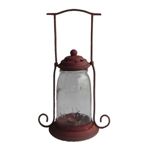 Vente en gros de lanterne cadeau de l'Aïd lanternes marocaines en verre et en fer aux chandelles lanternes décoratives du Ramadan fournisseur indien - Product Image 2