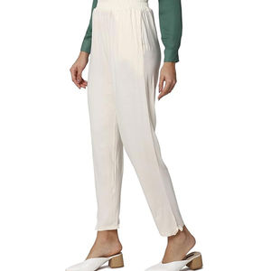 Street Wear Lightweight Women <b>Trousers</b> Wholesale Customized <b>High</b> Quality <b>Elastic</b> <b>Waist</b> Canvas Winter Flat Front <b>High</b> Quality - Product Image 2