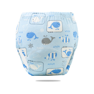 Pantalon <span class=keywords><strong>d</strong></span>'entraînement pour bébé pantalon poches lavables pour couches <span class=keywords><strong>apprentissage</strong></span> couches en tissu été une classe couches respirantes en coton - Product Image 3