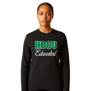 Maglietta a Maniche Lunghe per Studenti HBCU, 100% Cotone con Ricamo in Ciniglia, Abbigliamento Personalizzato per Confraternite Greche Divine Nine - Product Image 1