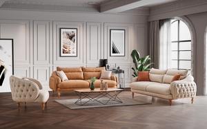 Sofá Cama Reclinable Moderno de Lujo, Muebles de Tela Contemporáneos para el Hogar, Apartamento, Hotel o Villa, para Sala de Estar - Product Image 2