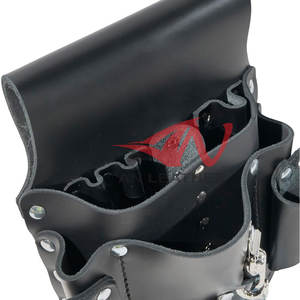 Nouveau stock Sac à outils d'électricien en cuir de qualité industrielle Finition robuste avec compartiments spacieux - Product Image 5