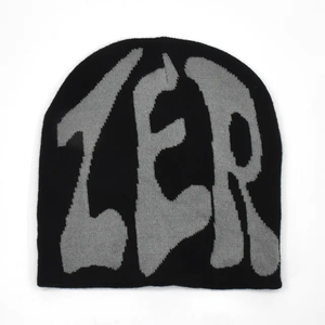 Châu Âu Cotton Beanie Nhà Sản Xuất Tùy Chỉnh Jacquard Slouchy Dệt Kim Hat Không Có Cuff Mờ Y2K Skull <span class=keywords><strong>Cap</strong></span> Skully Beanie Logo Bãi Biển - Product Image 4