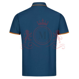 Latest Design <b>Blue</b> <b>Polo</b> <b>Shirt</b> Performance Fabric Soft Touch Comfortable Short Sleeve Smart Casual Outfit - Product Image 2
