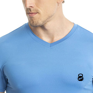 Camiseta de gimnasio personalizada de secado rápido de gran tamaño para hombres Fitness culturismo entrenamiento con estampado de Puff ropa deportiva de diseño personalizado - Product Image 3