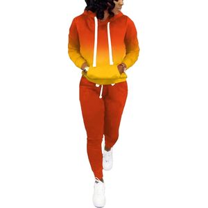 Ensemble deux pièces décontracté pour femme Ensemble de jogging décontracté pour tous les jours Ensemble survêtement et pantalon à manches longues pour femme - Product Image 4