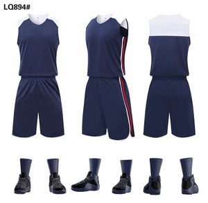 Uniforme de Baloncesto Personalizado al por Mayor, de Alta Calidad, Poliéster/Algodón, Ligero, Transpirable, de Secado Rápido, Talla Grande, para Exteriores - Product Image 2