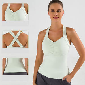 Plus Size <b>Women's</b> Casual Gym <b>Tank</b> <b>Top</b> Solid Color Custom Logo Print Breathable <b>Knitted</b> Fabric for Outdoor Use for <b>women</b> - Product Image 6