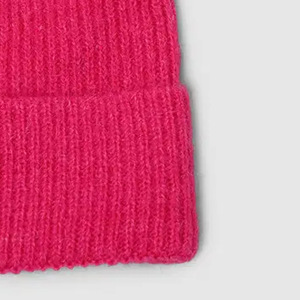 Chapeau d'hiver Pom Pom Beanie rose pour femmes chaud épais doux câble tricot chapeaux temps froid - Product Image 4