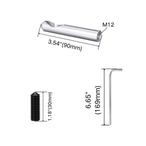 Kit complet de fixation pour toilettes murales 502.380.00.1, installation dissimulée par montage supérieur et latéral avec quincaillerie en acier inoxydable - Product Image 4