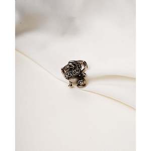 Anillo de Plata 925 Vintage, Anillo de León Majestuoso para Hombre con Piedra Natural de Corte Ovalado, para Uso Diario - Product Image 2